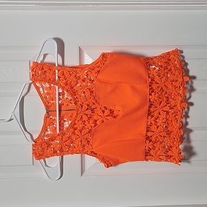 NWT Vo JEANS blouse with lace